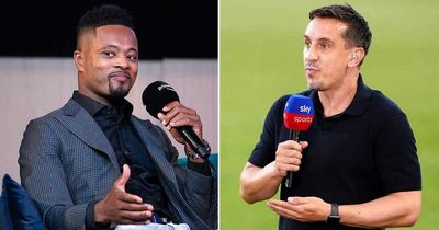 Patrice Evra disagrees with Gary Neville over who to blame for Man Utd's failings