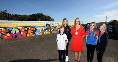 Mural brings new life to East Belfast bridge targeted by vandals