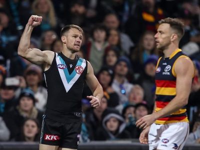 Port thrash Crows in Gray's AFL swansong