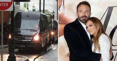 J Lo and Ben Affleck wedding - first pictures as guests whisked off to begin celebration