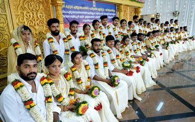 20 couples tie the knot in Palakkad social wedding