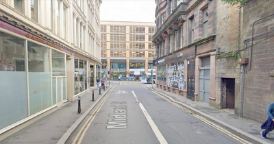 Glasgow city centre crash involving pedestrian and bus as emergency services rush to scene