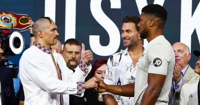 Anthony Joshua v Oleksandr Usyk 2 fight times and running order confirmed