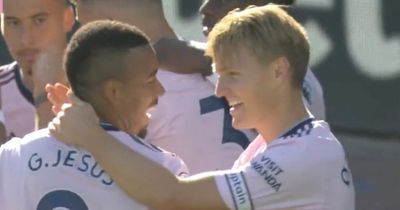 Martin Odegaard reveals chat with Gabriel Jesus after snatching Arsenal goal