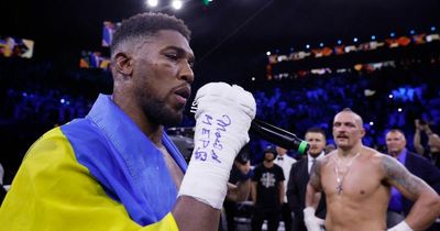 Anthony Joshua's X-rated speech in full after storming out of ring following defeat