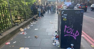 We walked through Edinburgh to what state city is in on day three of the bin strike