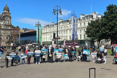 Vigil held in Glasgow to demand justice for Afghans one year from Taliban takeover