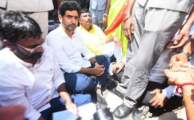 Nara Lokesh taken into custody in Srikakulam; tension prevails in Palasa