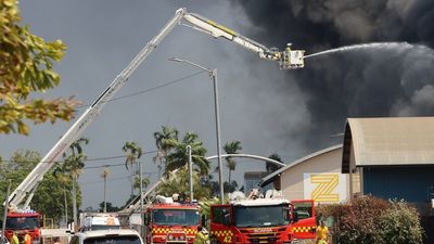 Code Brown called for NT health facilities after fire destroys medical supplies warehouse in Berrimah