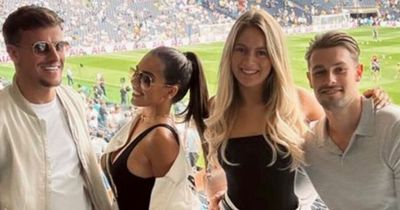 Love Island's Gemma and Luca given VIP treatment on with Tasha and Andrew at football
