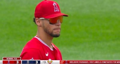 Angels SS Andrew Velazquez made a brutal mistake after forgetting how many outs there were