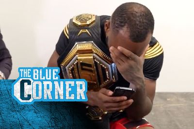 Video: Leon Edwards lets the happy tears flow on backstage phone call with mom after UFC 278 shocker