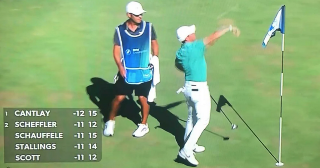 Rory McIlroy throws remote controlled ball into water…