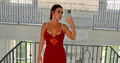 Coleen Rooney hits back at Photoshop accusations as she stuns in sizzling red dress and throwback heels