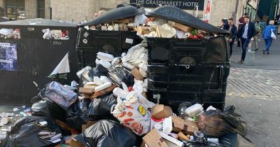 Stomach-churning images of Edinburgh's historic Old Town show litter-strewn streets