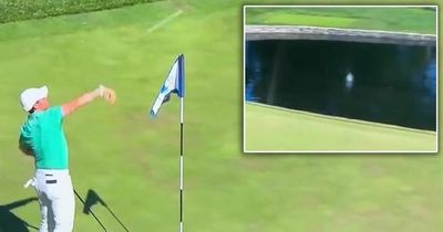 Rory McIlroy tosses fan's remote control golf ball into water during BMW Championship