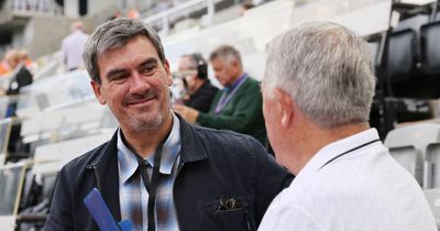 Jeff Hordley at Newcastle v Manchester City as Emmerdale star's team get draw against Magpies