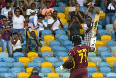 Mayers ton powers Windies to 301 against New Zealand