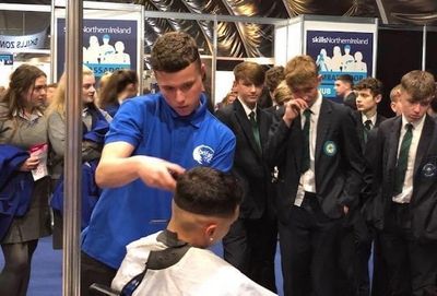 Belfast barber urges those receiving GCSE results to aim for the sky