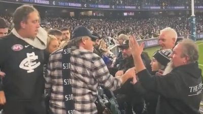 Police called as crowd tempers flare following Carlton and Collingwood clash at the MCG