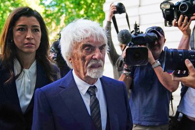 Bernie Ecclestone arrives at court to face £400m fraud charge