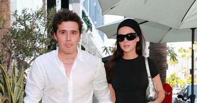 Brooklyn Beckham and wife Nicola go for swanky lunch in Beverly Hills amid Victoria drama
