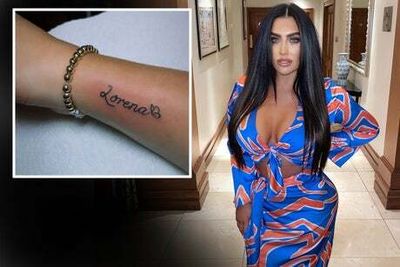 Lauren Goodger reveals tattoo tribute to late daughter Lorena using her ashes