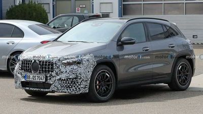 Mercedes-AMG GLA 45 Facelift Spied With Minimal Camouflage