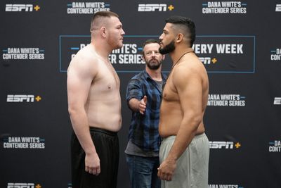 Dana White’s Contender Series 51 weigh-in results: Small drama, but ultimately no issues in Las Vegas
