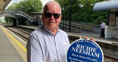 Tyne and Wear Metro’s oldest ever driver bids an emotional farewell to the job at 75