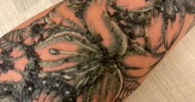 Woman can't bend her arm as tattoo goes disastrously wrong - and given a warning