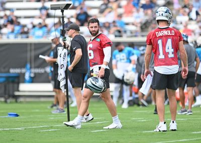 Panthers announce Mayfield as the starter the only way they can