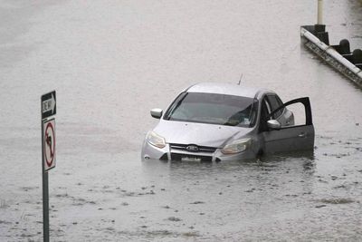 Heavy rain floods streets across Dallas-Fort Worth area