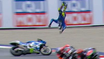 MotoGP Champ Joan Mir Fractures Ankle In Vicious High-Side Crash