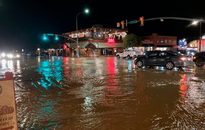 Zion hiker lost, Dallas cars submerged as floods hit US
