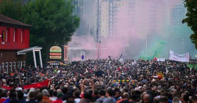 Manchester United fans protest in their thousands in anti-Glazer march to Liverpool FC match