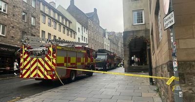 Edinburgh incident near city centre pub as fire crews seal off walkway
