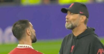 Jurgen Klopp explains what he said to Bruno Fernandes after Man Utd beat Liverpool