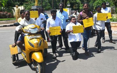Restore our pensions, differently-abled urge government