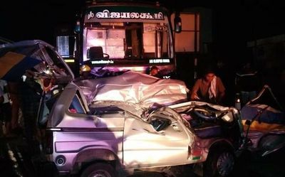 Six killed as bus, van collide on Salem-Chennai National Highway
