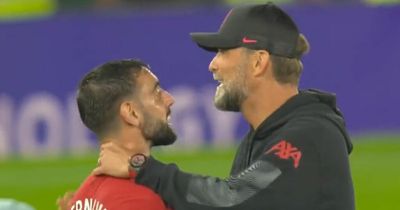 What Bruno Fernandes said to Jurgen Klopp in 'emotional' exchange after Liverpool defeat