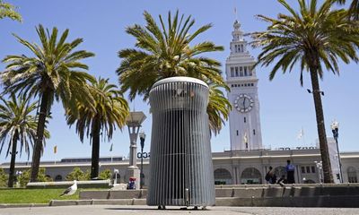 Rubbish! San Francisco’s $20,000 designer trash can struggles to contain trash