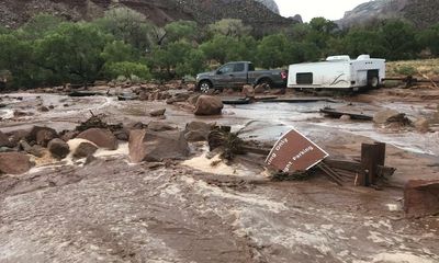 Flash floods wreak havoc in US south-west – but are no salve for drought