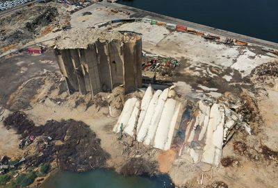 Northern part of damaged Beirut grain silos collapses - media