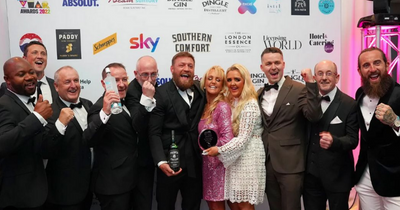 Conor McGregor celebrates as his Black Forge Inn pub wins numerous gongs at Bar Of The Year Awards