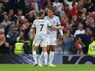 Jurgen Klopp reacts to row between James Milner and Virgil van Dijk during Manchester United defeat