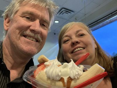 For 35 years, this couple has been celebrating their anniversary with a banana split