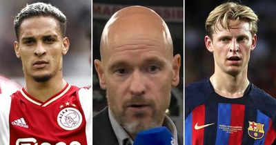 Erik ten Hag drops biggest transfer hint yet as Man Utd pursue Frenkie de Jong and Antony