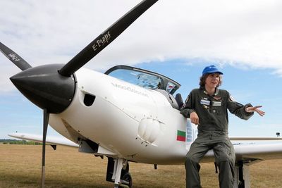 Teen pilot on track for solo global flight world record