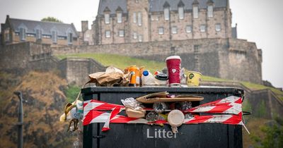 The huge amounts of rubbish covering Edinburgh during the Fringe as bin strikes continue